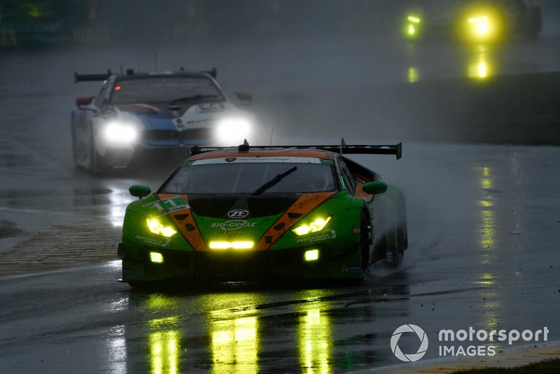 #11 GRT Grasser Racing Team Lamborghini Huracan GT3, GTD: Mirko Bortolotti, Christian Engelhart, Rik Breukers, Rolf Ineichen