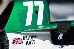 Callum ilott's name on the Juncos Hollinger-Chevrolet IndyCar