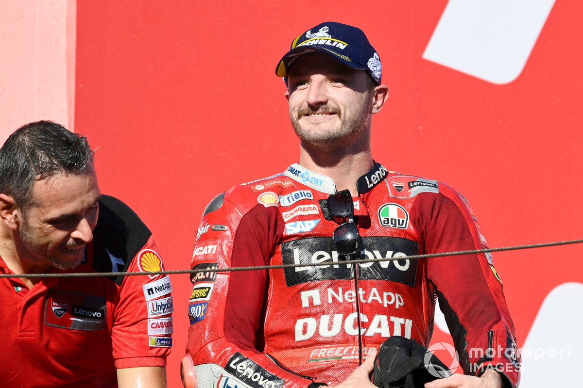 Podio: ganador Jack Miller, Ducati Team