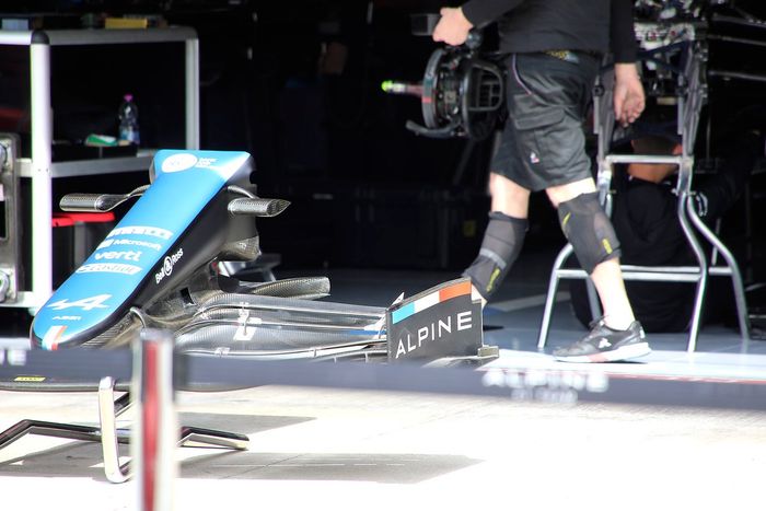 Alerón delantero del Alpine A521