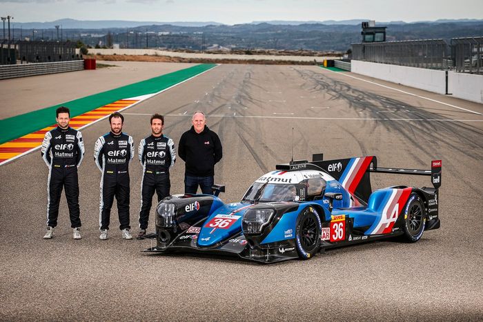 Alpine A480 LMP1 con 
André Negrão, Nicolas Lapierre, Matthieu Vaxiviere