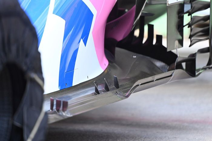 Racing Point RP20 detalle del piso