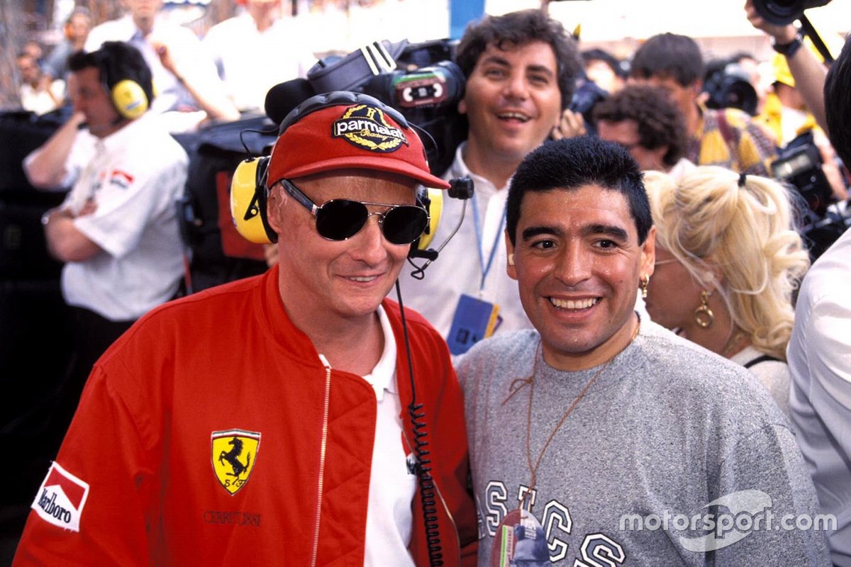 Diego Maradona et Niki Lauda