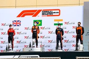 Callum Ilott, UNI-Virtuosi, Felipe Drugovich, MP Motorsport y Jehan Daruvala, Carlin 