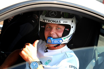 Valtteri Bottas, Mercedes AMG F1, in an AMG Mercedes