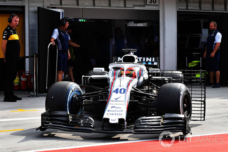 Robert Kubica, Williams FW41, con sensores aerodinámicos