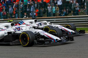 Sergey Sirotkin, Williams FW41 lotta con Lance Stroll, Williams FW41 battle