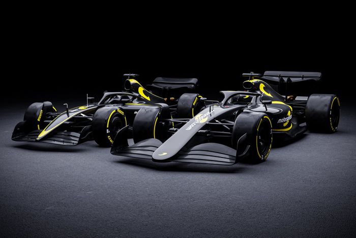 Concepto de Motorsport.com de un F1 moderno con proporciones de los años 2000