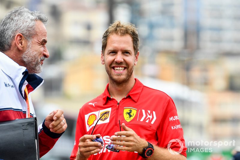 Sebastian Vettel, Ferrari e Beat Zehnder, Alfa Romeo Racing
