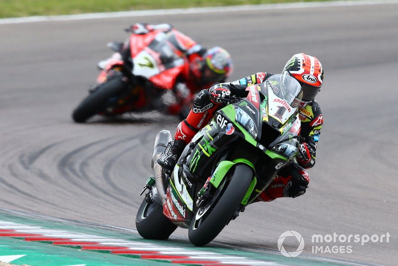 Jonathan Rea, Kawasaki Racing Team, Chaz Davies, Aruba.it Racing-Ducati Team