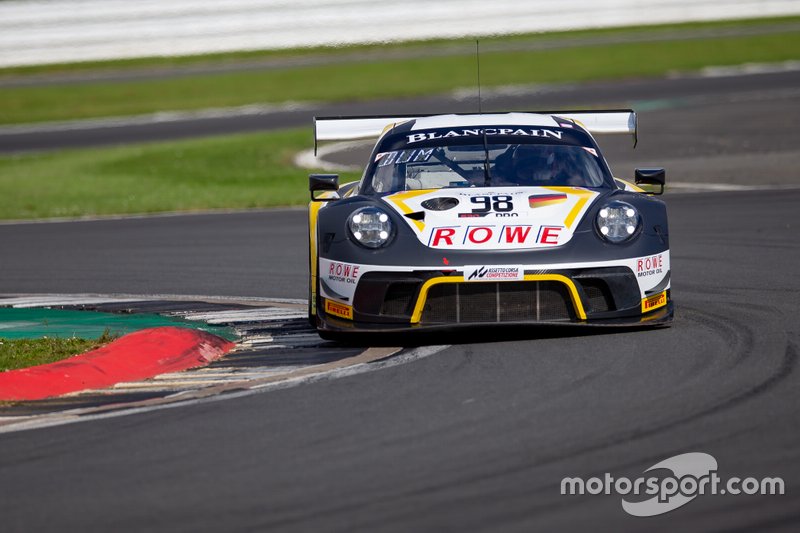 #98 ROWE Racing Porsche 911 GT3 R: Sven Mu?ller, Romain Dumas, Mathieu Jaminet