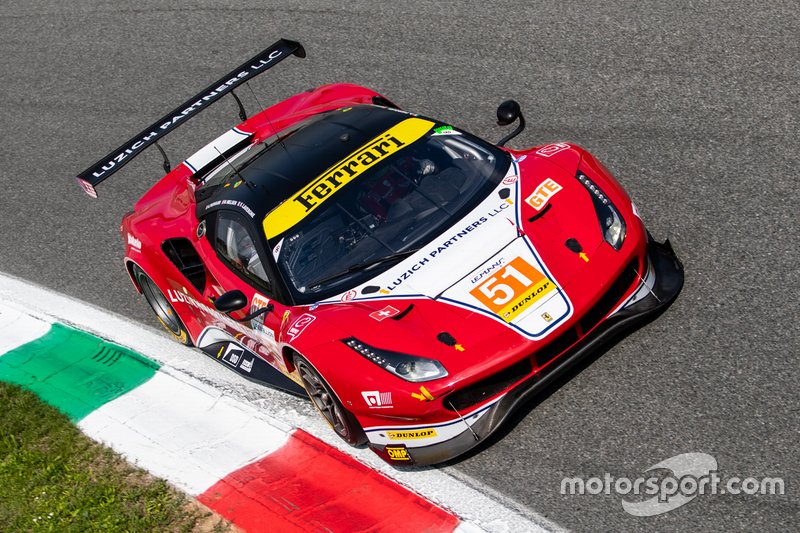 #51 Luzich Racing Ferrari F488 GTE: Alessandro Pier Guidi, Nicklas Nielsen, Fabien Lavergne