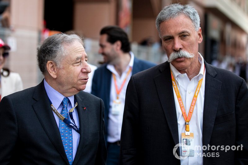 Jean Todt, Presiden FIA, Chase Carey, CEO Formula 1