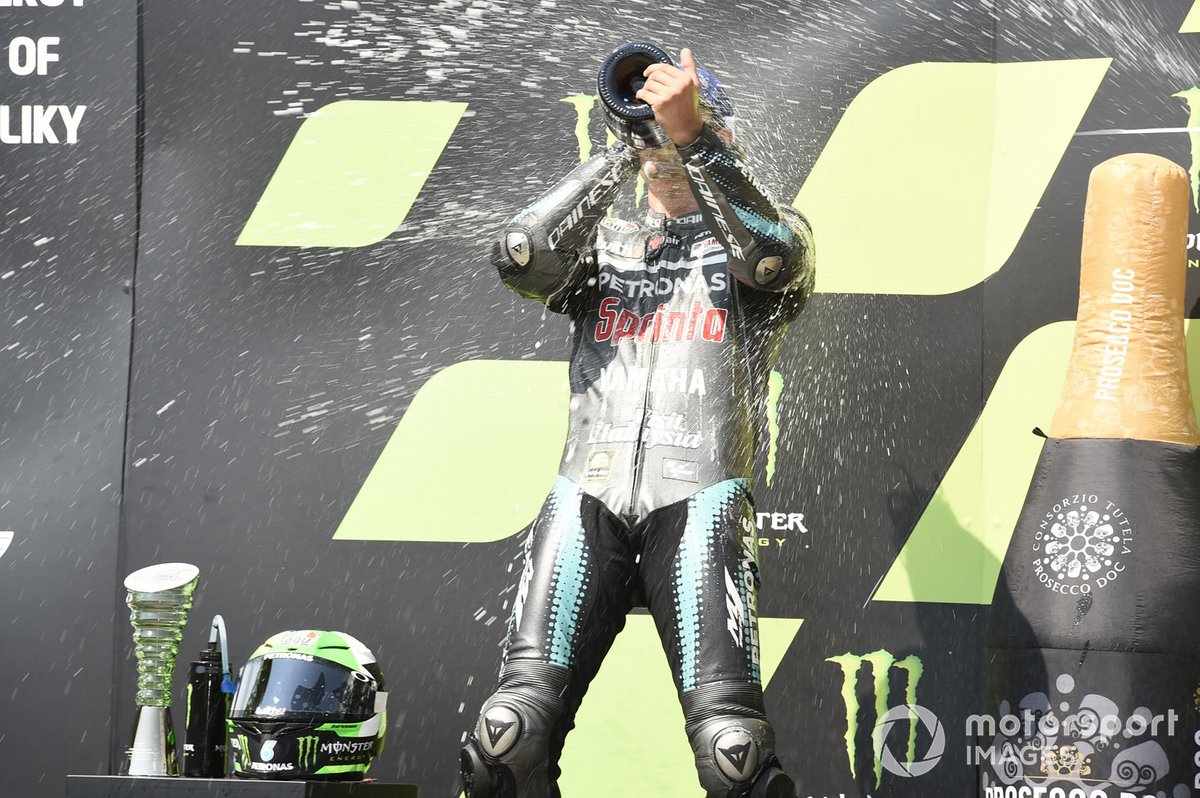 Podio: segundo lugar Franco Morbidelli, Petronas Yamaha SRT