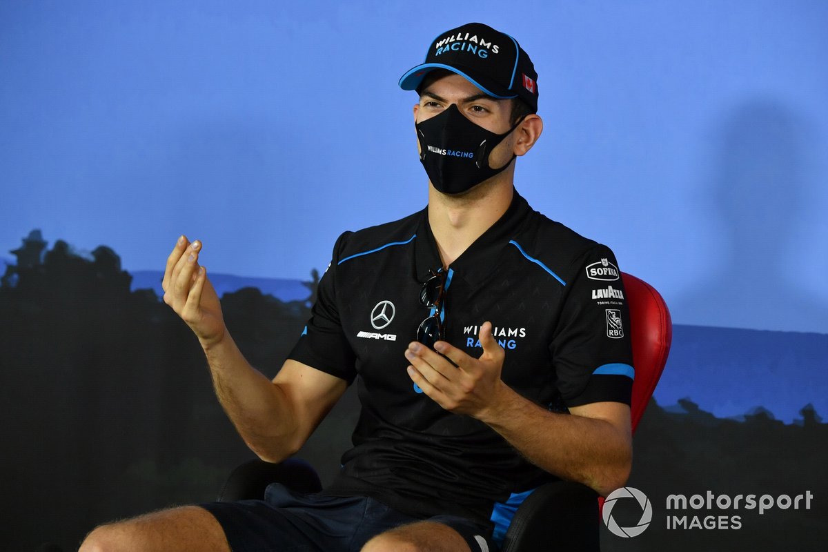 Nicholas Latifi, Williams, and George Russell, Williams