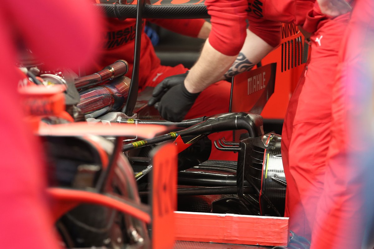 Ferrari SF1000, dettaglio della sospensione posteriore