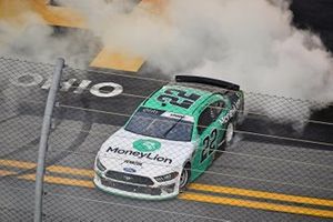 Race Winner Austin Cindric, Team Penske, Ford Mustang