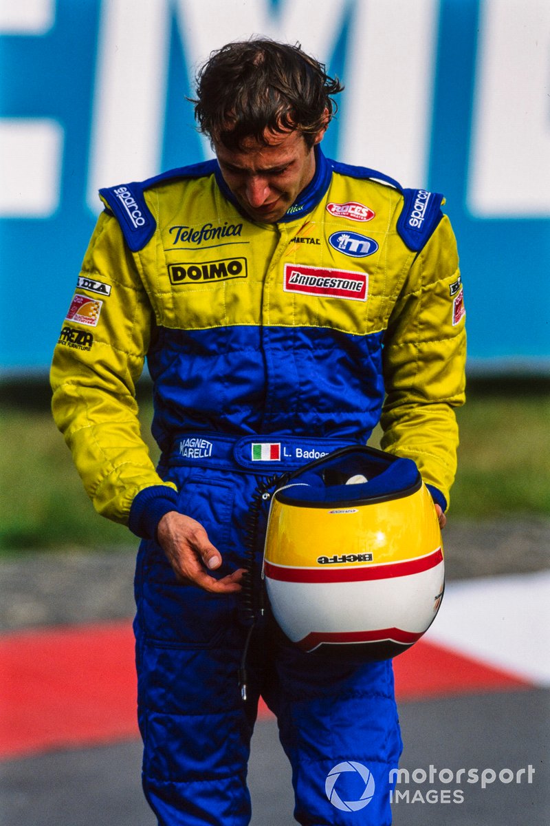 Luca Badoer, Minardi llorando