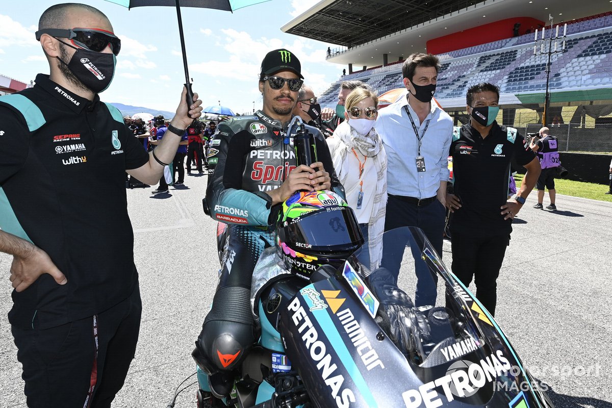 Franco Morbidelli, Petronas Yamaha SRT, Toto Wolff, Team Principal e CEO, Mercedes AMG, Susie Wolff, Team Principal, Venturi Racing , Razlan Rizali, Petronas Yamaha SRT