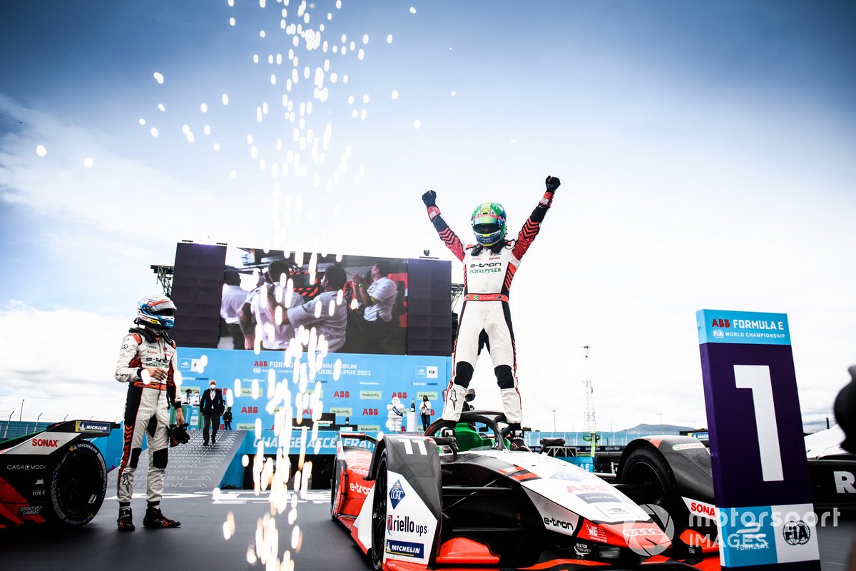 Ganador Lucas Di Grassi, Audi Sport ABT Schaeffler en Parc Ferme