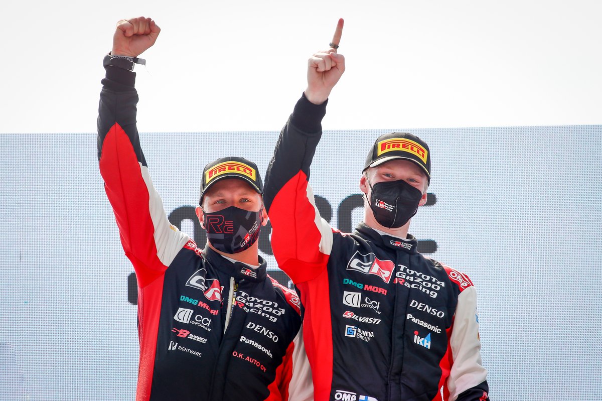 Ganador Kalle Rovanperä, Jonne Halttunen, Toyota Gazoo Racing WRT Toyota Yaris WRC