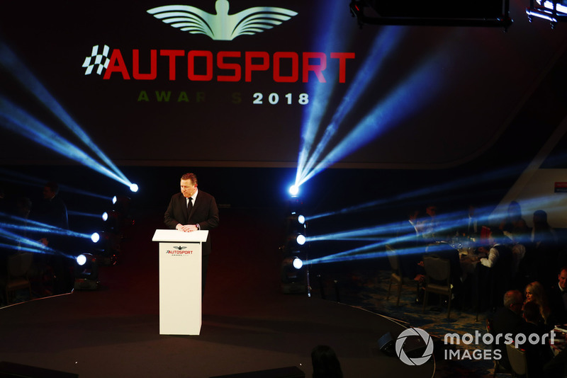 Zak Brown on stage