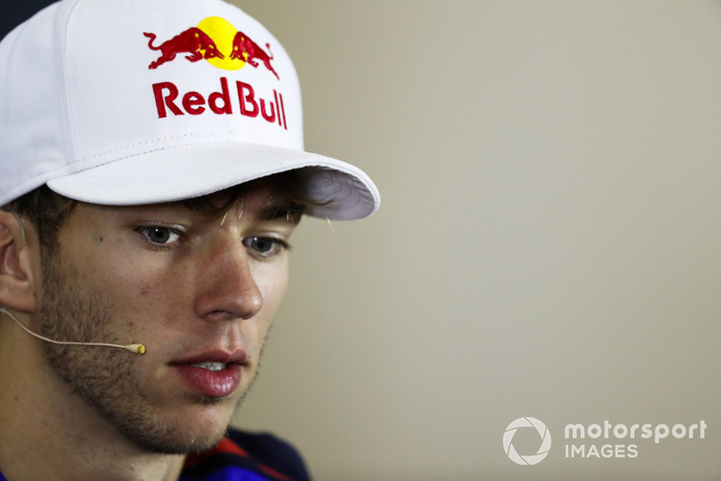 Pierre Gasly, Toro Rosso, lors de la conférence de presse