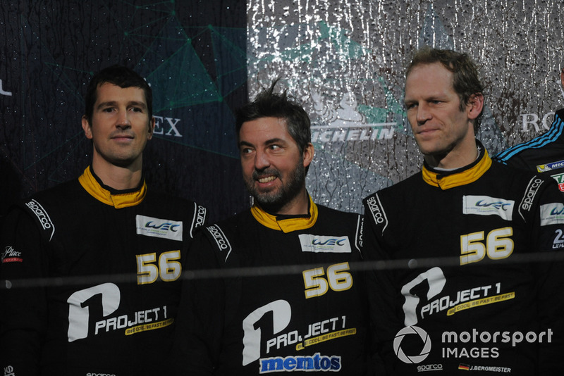 Campeonato del Mundo de Resistencia WEC, pilotos (categoría GTE Am): Jorg Bergmeister, Patrick Lindsey, Egidio Perfetti