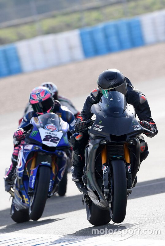 Lewis Hamilton test de Yamaha Superbike