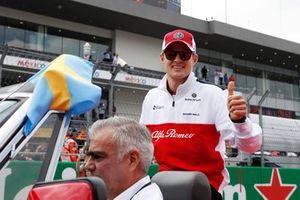 Marcus Ericsson, Sauber on the drivers parade 