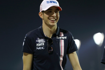 Esteban Ocon, Racing Point Force India walks the track