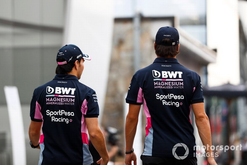 Sergio Perez, Racing Point and Lance Stroll, Racing Point