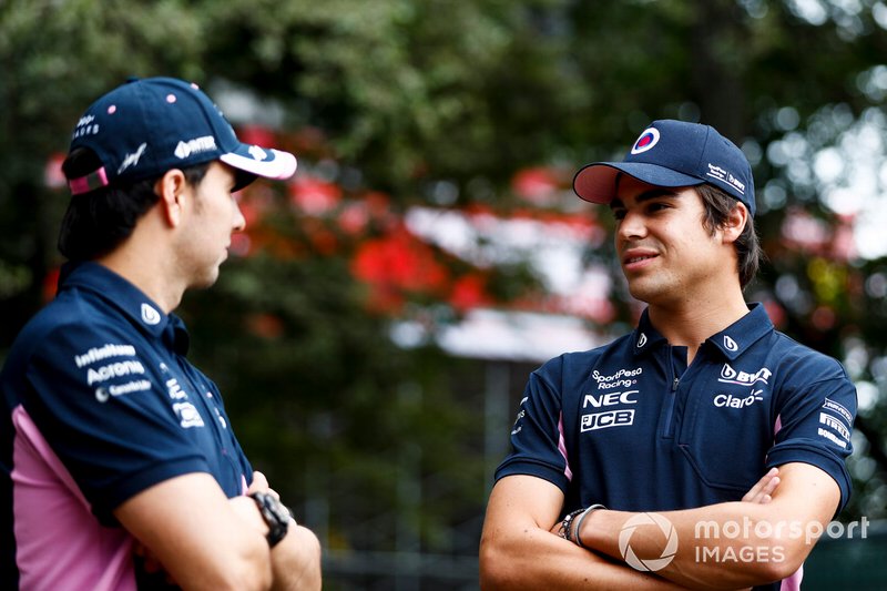 Sergio Perez, Racing Point e Lance Stroll, Racing Point