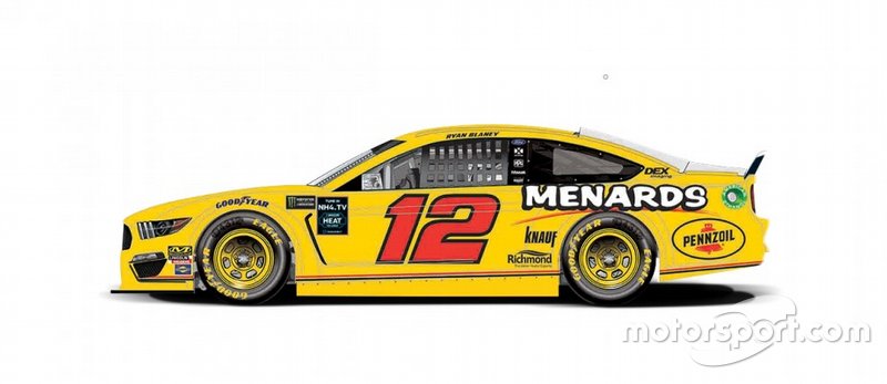 Ryan Blaney terá um esquema inspirado no carro Pennzoil de Michael Waltrip, de 1991 a 1995