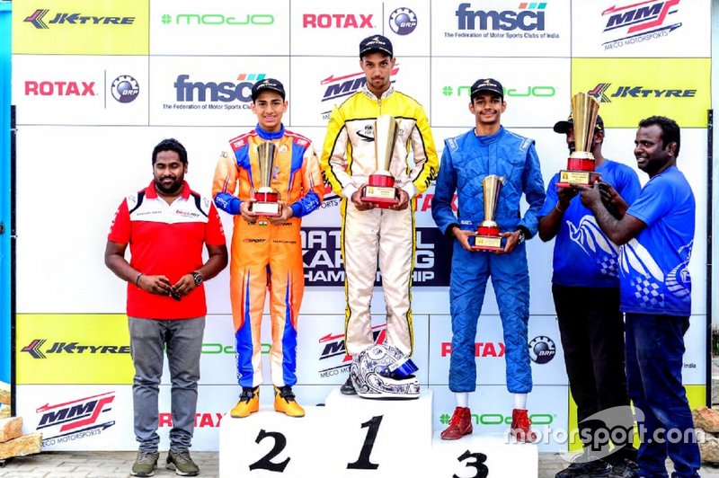 First place Manav Sharma, second place Shahan Ali Mohsin, third place Sohil Shah