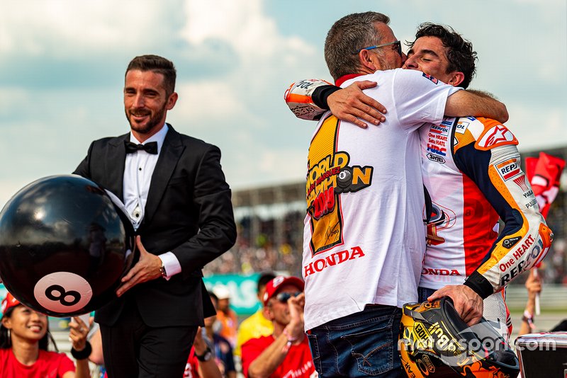 World Champion Marc Marquez, Repsol Honda Team and his uncle Ramon Marquez