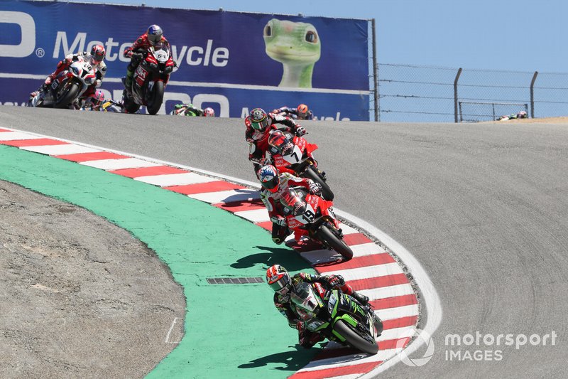 Jonathan Rea, Kawasaki Racing Team, Alvaro Bautista, Aruba.it Racing-Ducati Team, Chaz Davies, Aruba.it Racing-Ducati Team, Toprak Razgatlioglu, Turkish Puccetti Racing