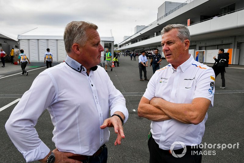 Johnny Herbert, Sky TV y Martyn Pass, McLaren