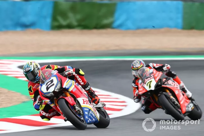 Leon Camier, Honda WSBK Team, Chaz Davies, Aruba.it Racing-Ducati Team