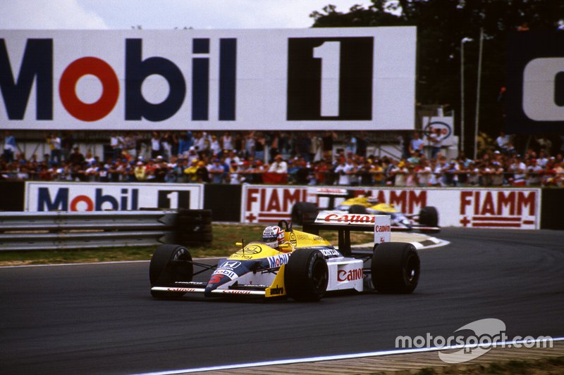 Nigel Mansell, Williams y Nelson Piquet, Williams