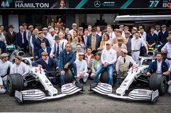 Lewis Hamilton, Mercedes AMG F1, Toto Wolff, Executive Director (Business), Mercedes AMG, Esteban Ocon, Mercedes AMG F1, Valtteri Bottas, Mercedes AMG F1 and Esteban Gutierrez, Mercedes AMG F1 during Mercedes AMG F1 team photographer to celebrate 125th year in motorsport