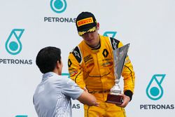 Rio Haryanto, Jack Aitken, podium GP3 Series, Sepang, Malaysia