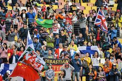Fans in the grandstand
