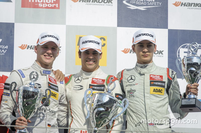Podio: Maximilian Günther Prema Powerteam Dallara F312 - Mercedes-Benz, Lance Stroll Prema Powerteam Dallara F312 - Mercedes-Benz, George Russell HitechGP Dallara F312 - Mercedes-Benz