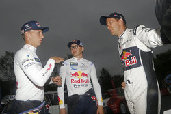 Timmy Hansen, Team Peugeot Hansen; Kevin Hansen, Peugeot Hansen Academy; Mattias Ekström, EKS RX
