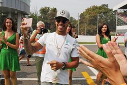 Lewis Hamilton, Mercedes AMG F1 on the drivers parade