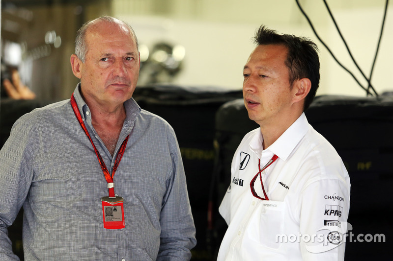 Ron Dennis, Presidente Ejecutivo de McLaren con Yusuke Hasegawa, director del programa de Honda F1