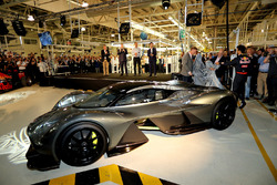 Adrian Newey, the Chief Technical Officer of Red Bull Racing, Daniel Ricciardo of Australia and Red