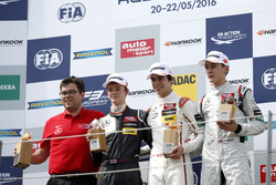 Podium: Rene Rosin, Prema Powerteam; second place Callum Ilott, Van Amersfoort Racing Dallara F312 – Mercedes-Benz; Winner Lance Stroll, Prema Powerteam Dallara F312 – Mercedes-Benz; third place George Russell, HitechGP Dallara F312 – Mercedes-Benz
