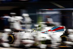 Felipe Massa, Williams FW40, pit stop action